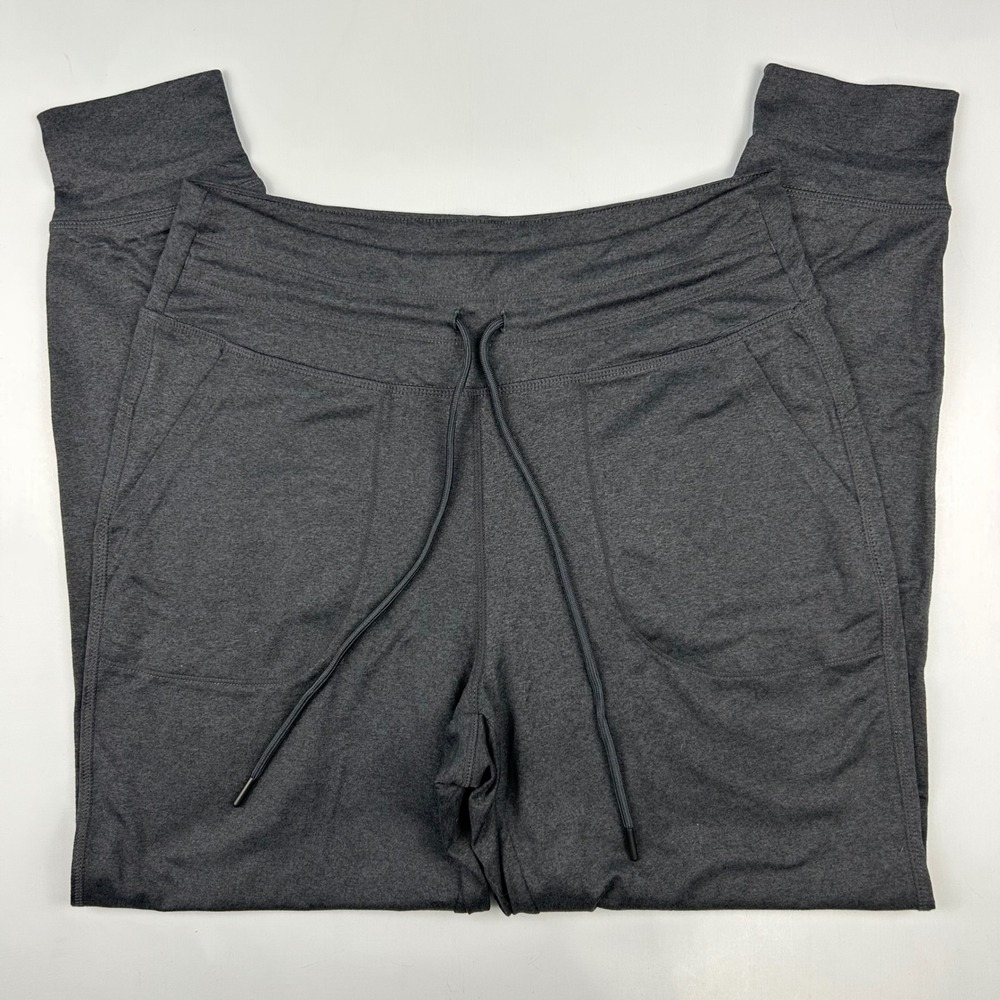 Lole Womens Charcoal Gray Heather Joggers Drawstring Activewear Pants‎ Size M